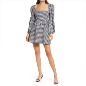 REFORMATION | Modern Chic Gingham Long Slv Brodie Dress | 6